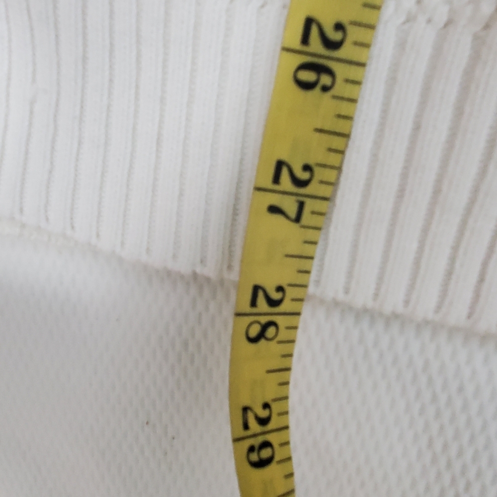 Lacoste Men's White V-Neck Cotton Sweater Medium - Picture 6 of 7